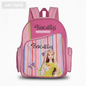 AM-TA010 – Tas Anak Karakter Beauty Barbie Pink Stripes