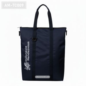 AM-TC009 – Tote Bag Nylon Navy Korporat