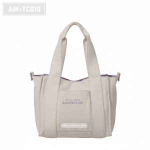 AM-TC010 – Mini Tote Bag Canvas Cream