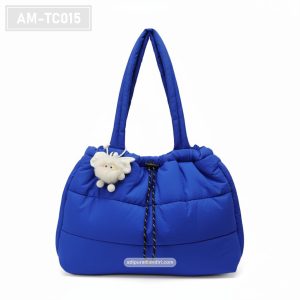 AM-TC015 – Tote Bag Puffer Biru Royal