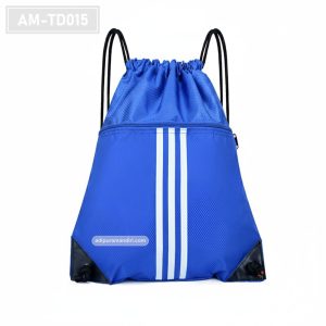 AM-TD015– Tas Serut Sport Biru Triple Stripe