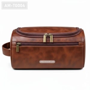 AM-TG004 – Organizer Toiletry Kulit Coklat Vintage