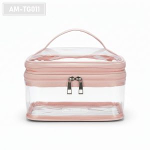 AM-TG011 – Vanity Case Transparan PVC Pink