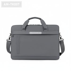 AM-TK007 – Tas Briefcase Abu-abu Minimalis Tahan Air