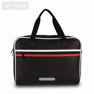AM-TK008 – Tas Duffle Retro Hitam Putih