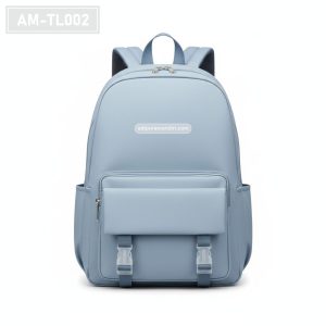 AM-TL002 – Tas Sekolah Kasual Biru Muda Buckle