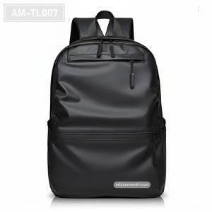 AM-TL007– Tas Sekolah Hitam Matte Minimalis