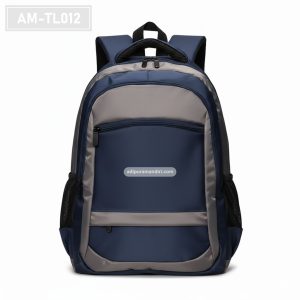 AM-TL012 – Tas Sekolah Navy Grey Ergonomic Sporty