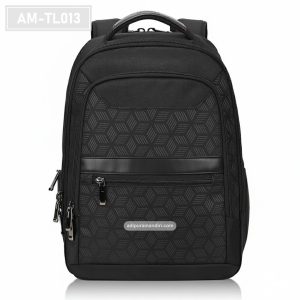 AM-TL013 – Tas Sekolah Hitam Motif Geometris Executive