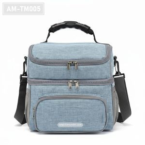 AM-TM005 – Lunch Bag Dual Kompartemen Biru