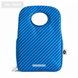AM-TM011 – Lunch Bag Hard Shell Biru Garis