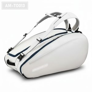 AM-TO013 – Tas Olahraga Raket Putih Navy Premium