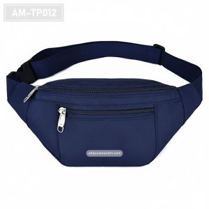 AM-TP012– Tas Pinggang Canvas Navy Klasik