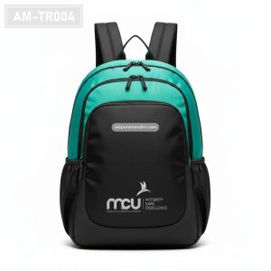 AM-TR004– Tas Ransel Kantor Hitam Aksen Tosca