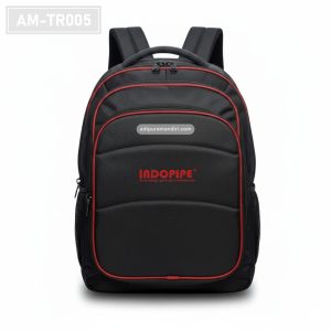 AM-TR005– Tas Ransel Korporat Hitam Aksen Merah