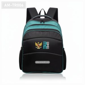 AM-TR006– Tas Ransel Korporat Hitam Aksen Tosca