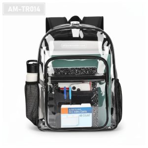 AM-TR014– Tas Ransel Transparan PVC Bening