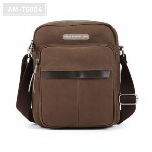 AM-TS004 – Tas Selempang Canvas Coklat