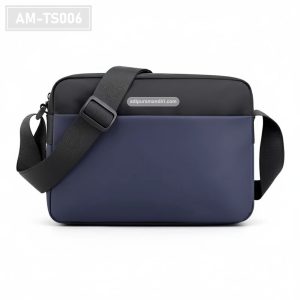 AM-TS006 – Tas Selempang Laptop Navy Hitam