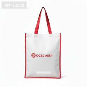 AM-TU003– Tas Spunbond Tote OCBC NISP Custom Merah Putih