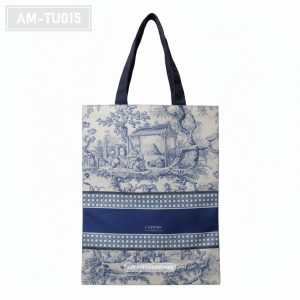AM-TU015– Tas Spunbond Tote Motif Toile Biru Custom Print Careso